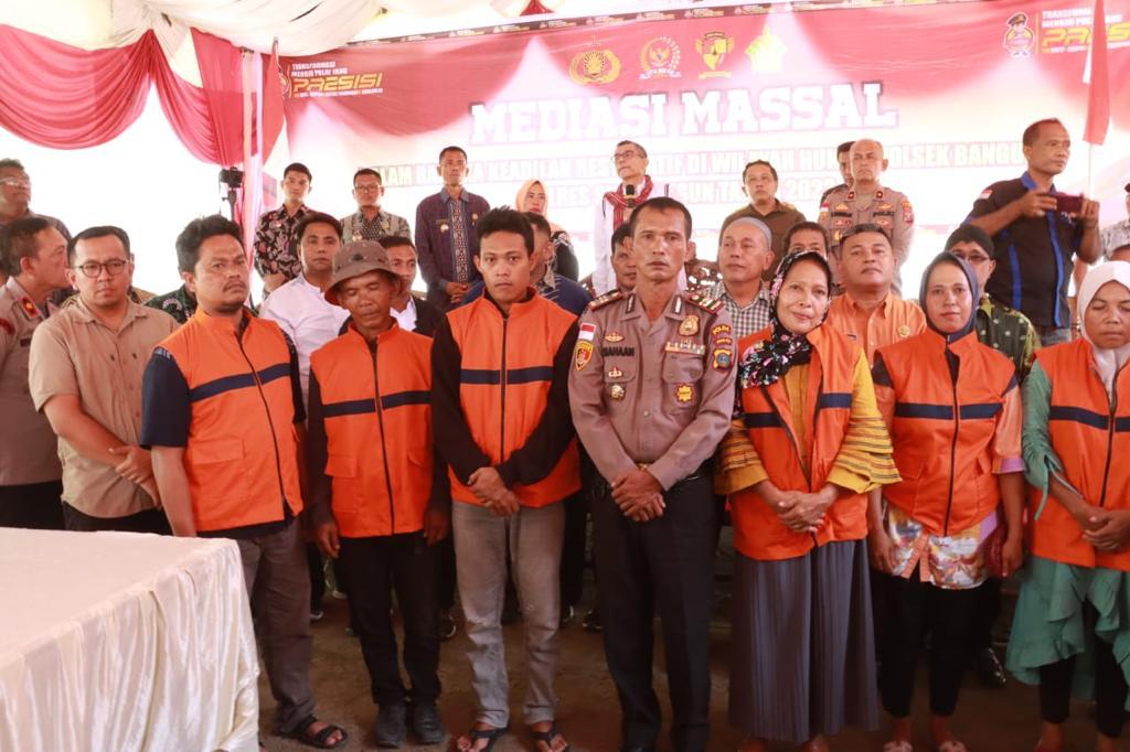 Optimalkan Restoratif Justice dalam penyelesaian Perkara, Kapolres Simalungun kembali selesaikan 61 kasus