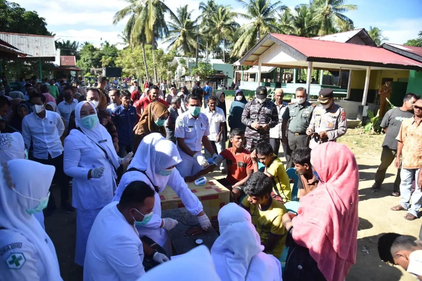 Kapolres Bireuen Cek Warga Etnis Rohingya yang terdampar Dikecamatan Peudada