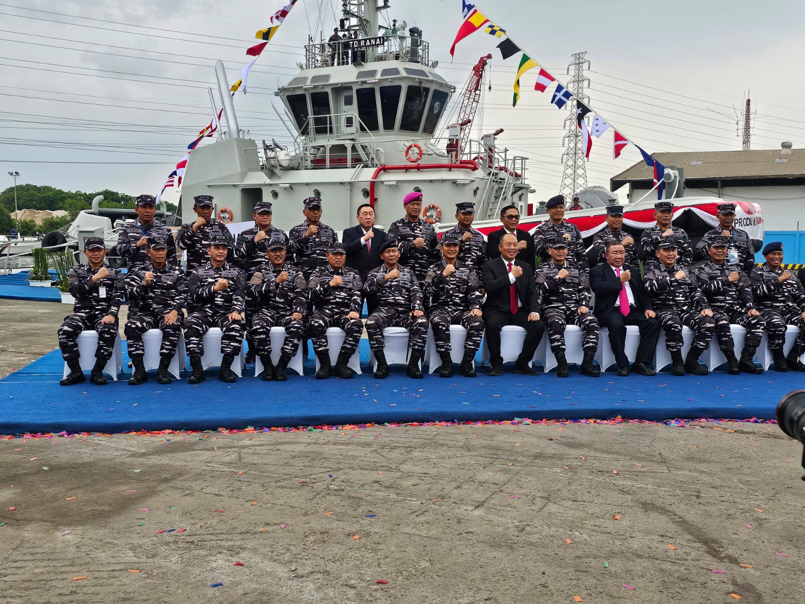 Danlantamal IV Hadiri Peresmian Kapal Tunda Ranai 405 di Jakarta