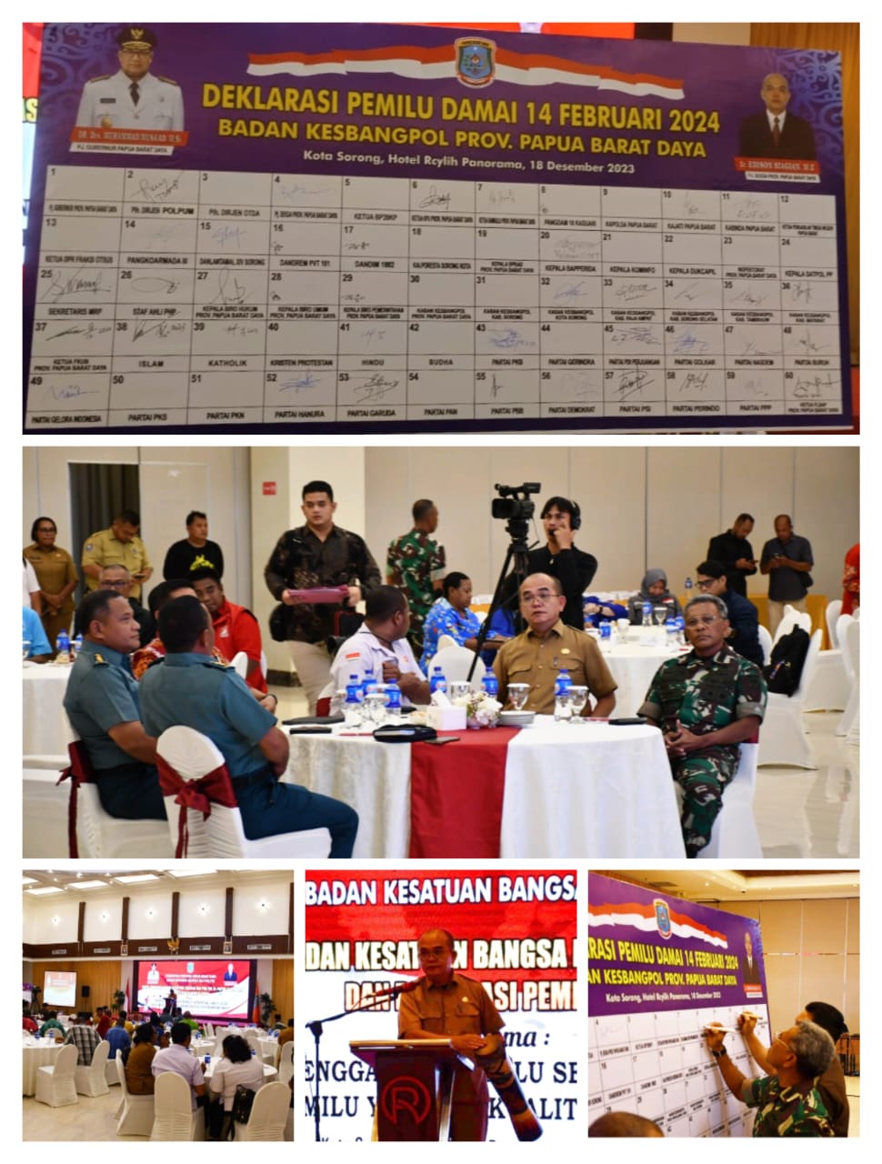 Rapat Koordinasi Badan Kesbangpol Kota dan Kabupaten Se Provinsi PBD Serta Deklarasi Pemilu Damai