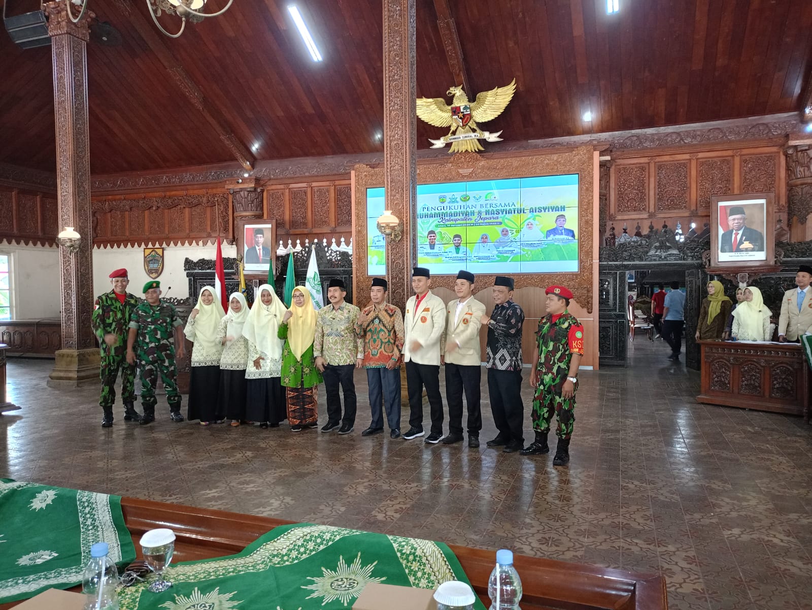 PDPM Dikukuhkan, Wahyu Adi Nugroho Langsung Kukuhkan Kokam di Pendopo Kabupaten Jepara