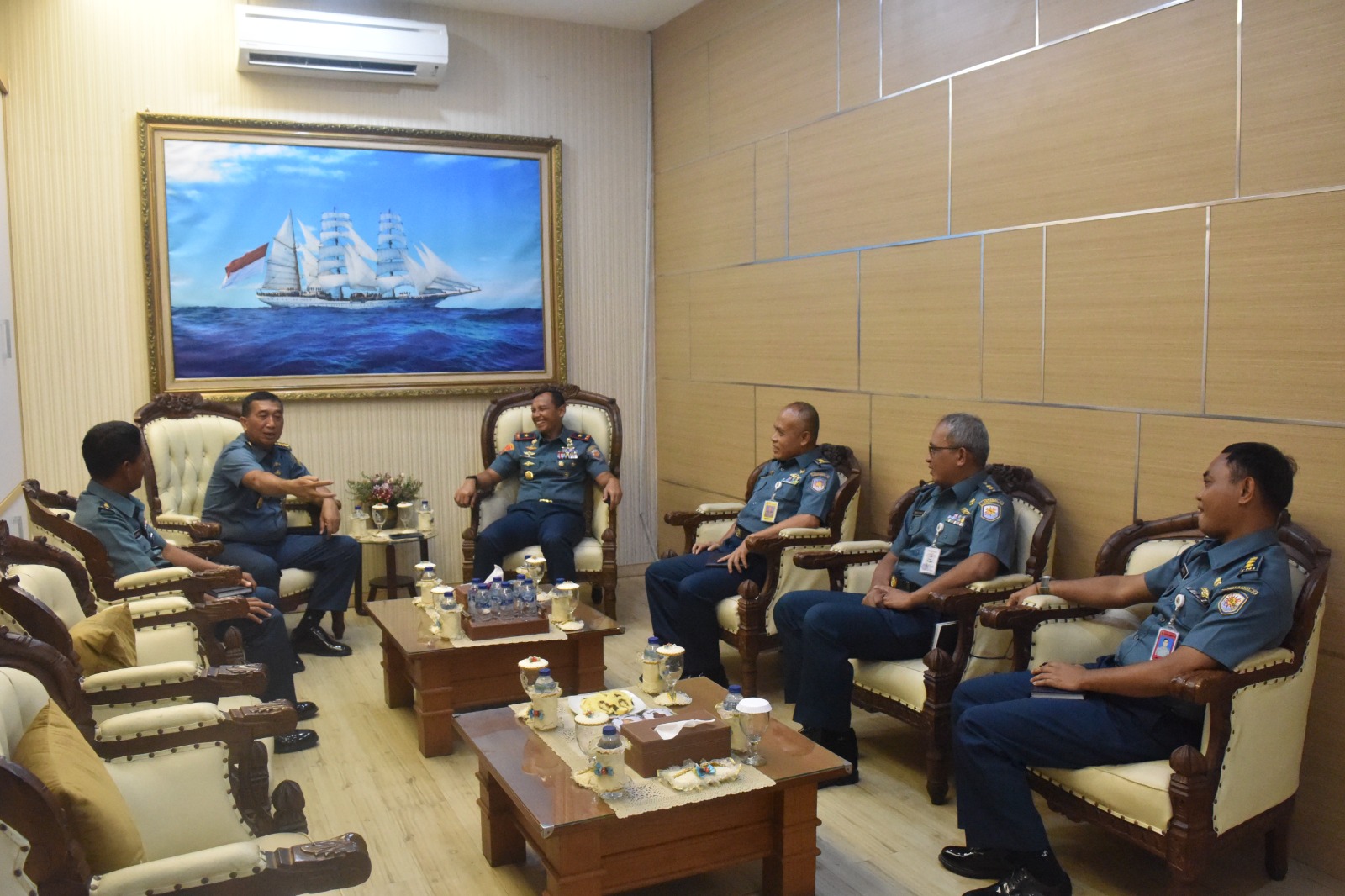 Danlantamal V Terima Kunjungan Kalakesla