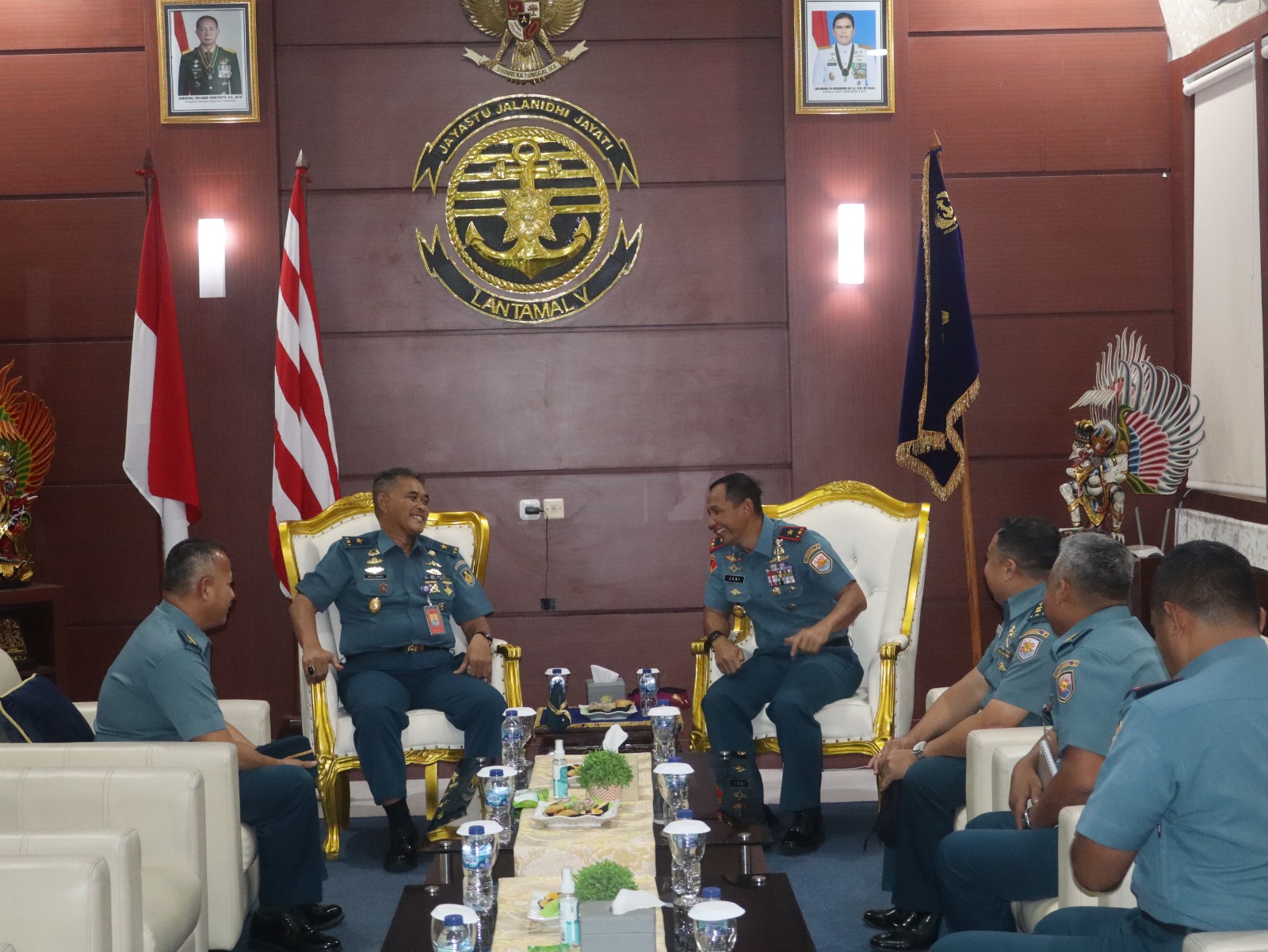 Danlantamal V Terima Kunjungan KA RSPAL dr. Ramelan