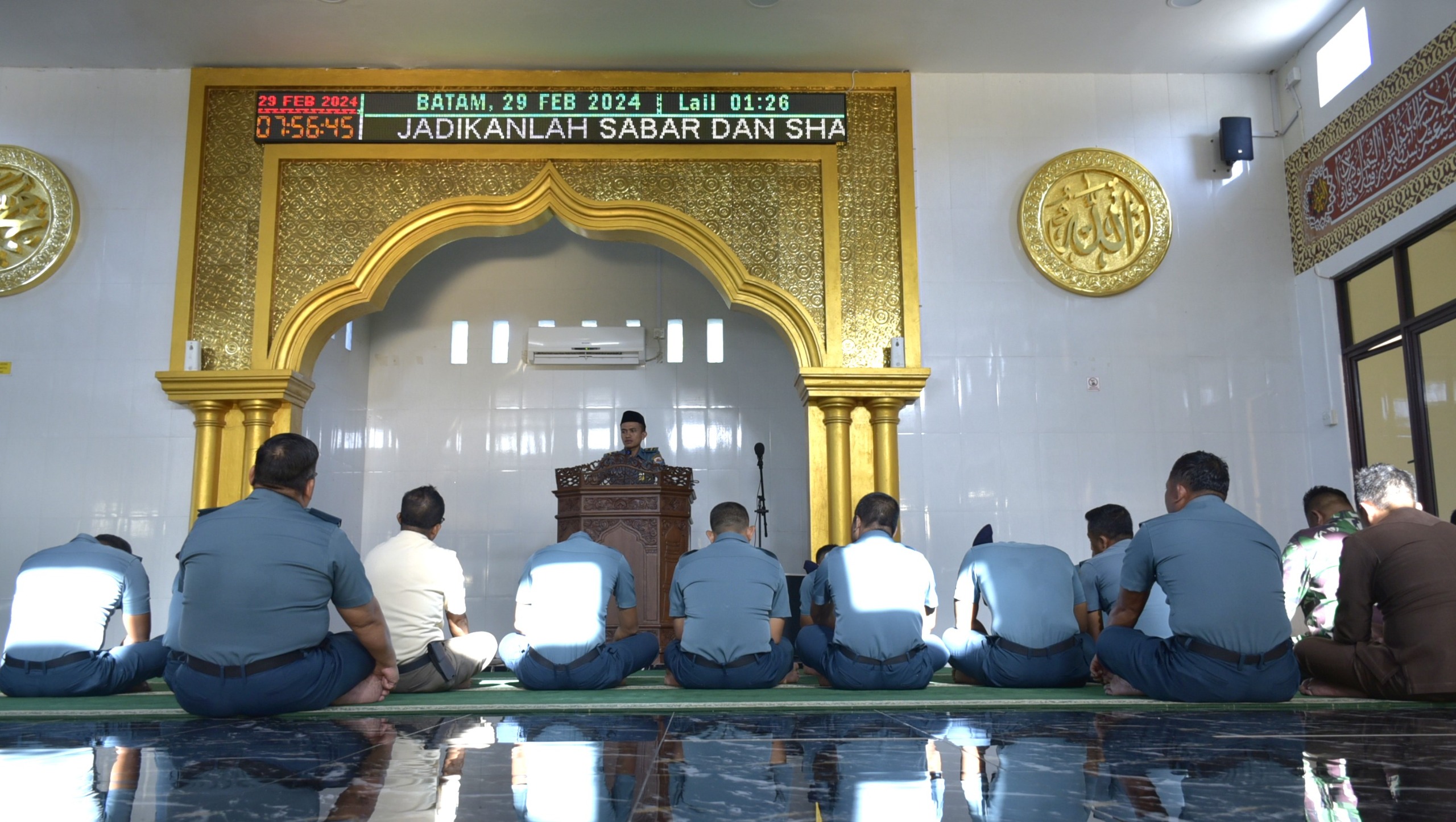 Lantamal IV Laksanakan Siraman Rohani Guna Tingkatkan Iman dan Taqwa Prajurit