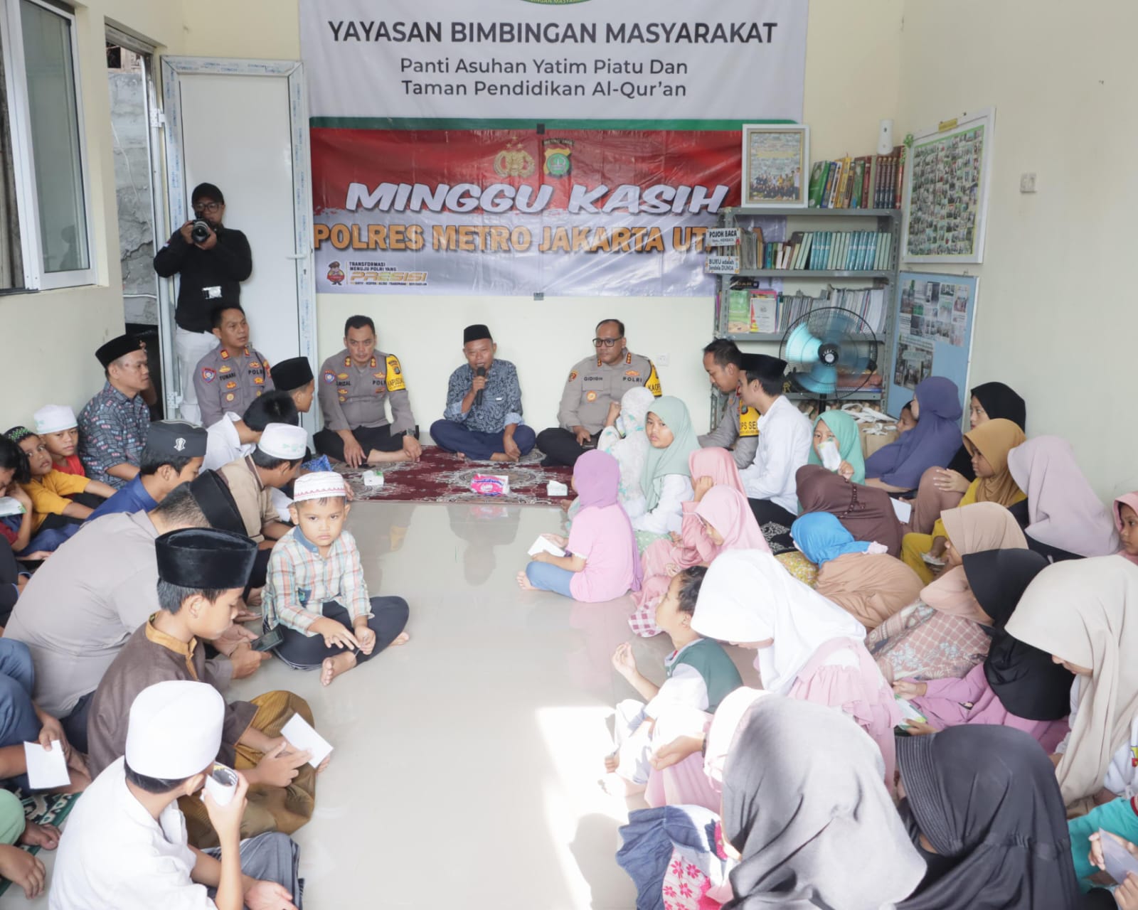 Polres Jakut ‘Minggu Kasih’ di Panti Asuhan Binmas Kapuk Muara