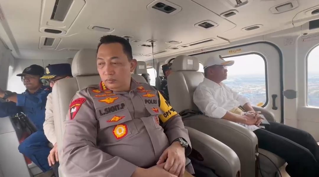 Pastikan Keamanan Arus Balik Lebaran, Kapolri Patroli Udara Jalur Tol