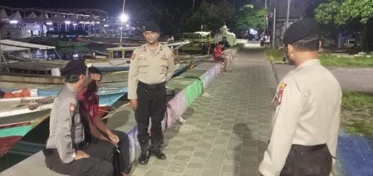 Kapolsek Kepulauan Seribu Utara Pimpin Kegiatan Patroli Malam, di Pulau Panggang