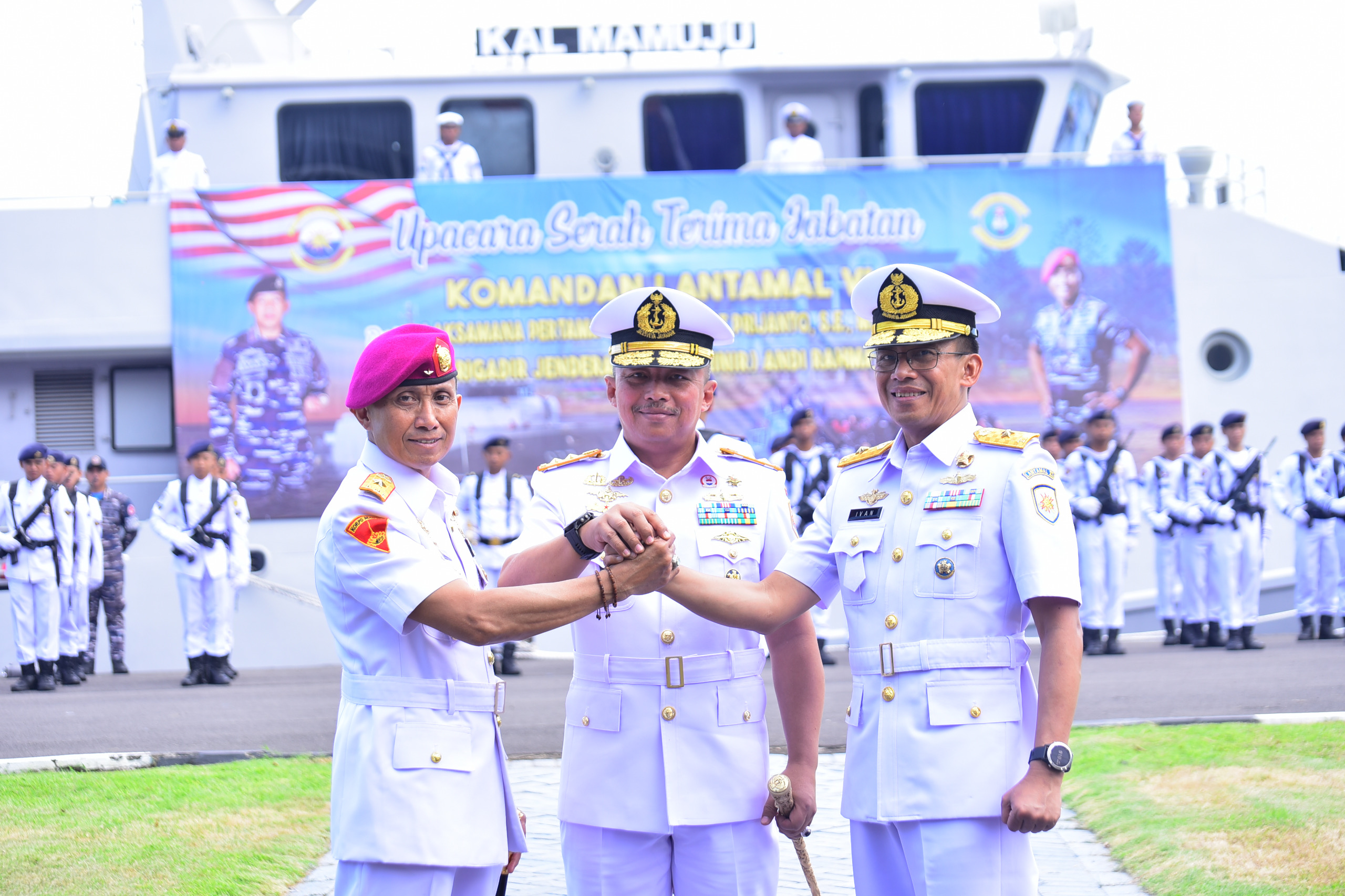 Panglima Koarmada II Pimpin Sertijab Danlantamal VI Makassar