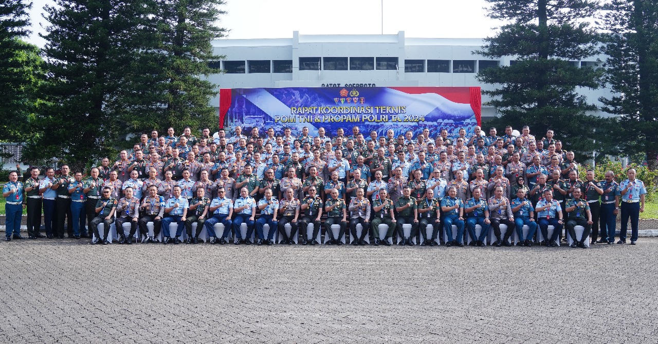 Danpuspom TNI Buka Rakornis Pom TNI - Propam Polri Tahun 2024