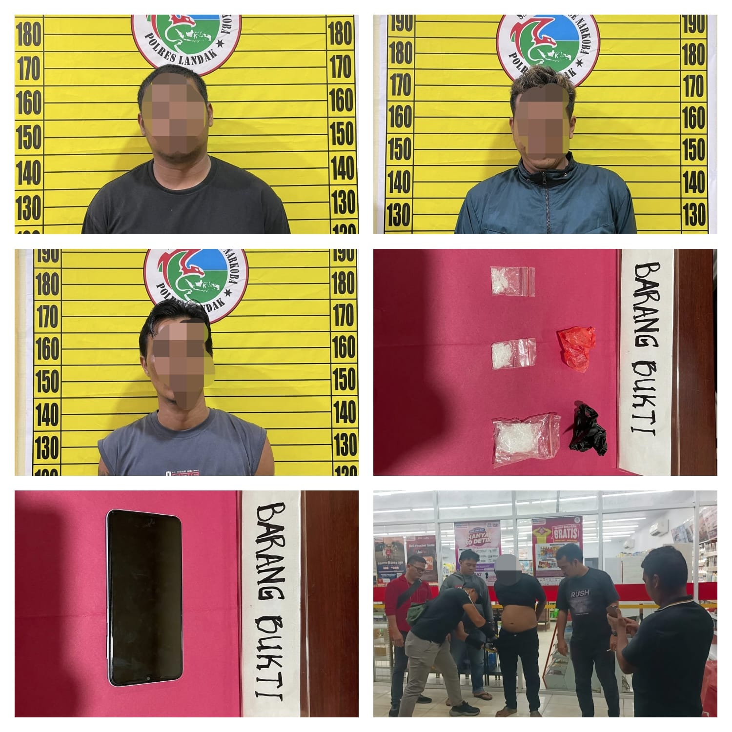 Mantap Satresnarkoba Polres Landak Tangkap Pelaku Penyalahgunaan Narkoba Jenis Sabu Dari Ptk