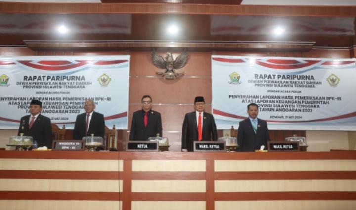 Pemprov Sultra Raih Opini Wajar Tanpa Pengecualian BPK RI