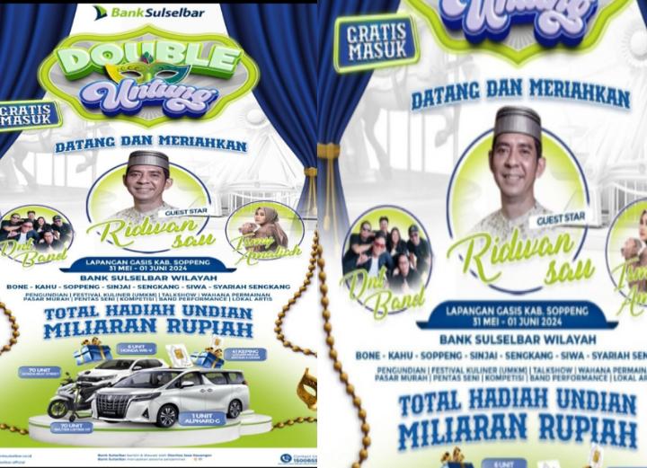 Bank Sulselbar Cabang Soppeng gelar acara double untung undian miliaran rupiah