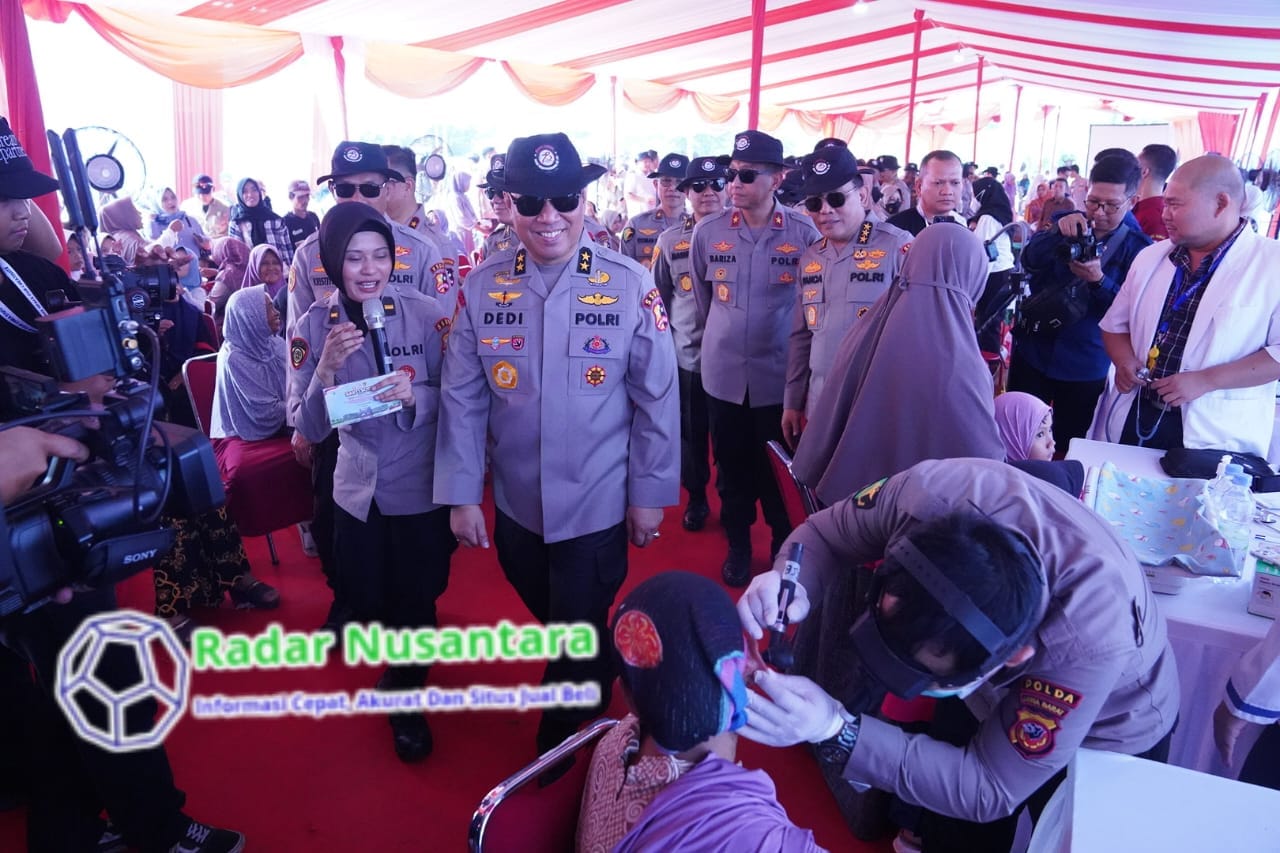 SSDM Polri Gelar Bakti Sosial Dalam Rangka Hari Bhayangkara ke-78 di Lahan Pusat Pembinaan SDM UNGGUL Polri
