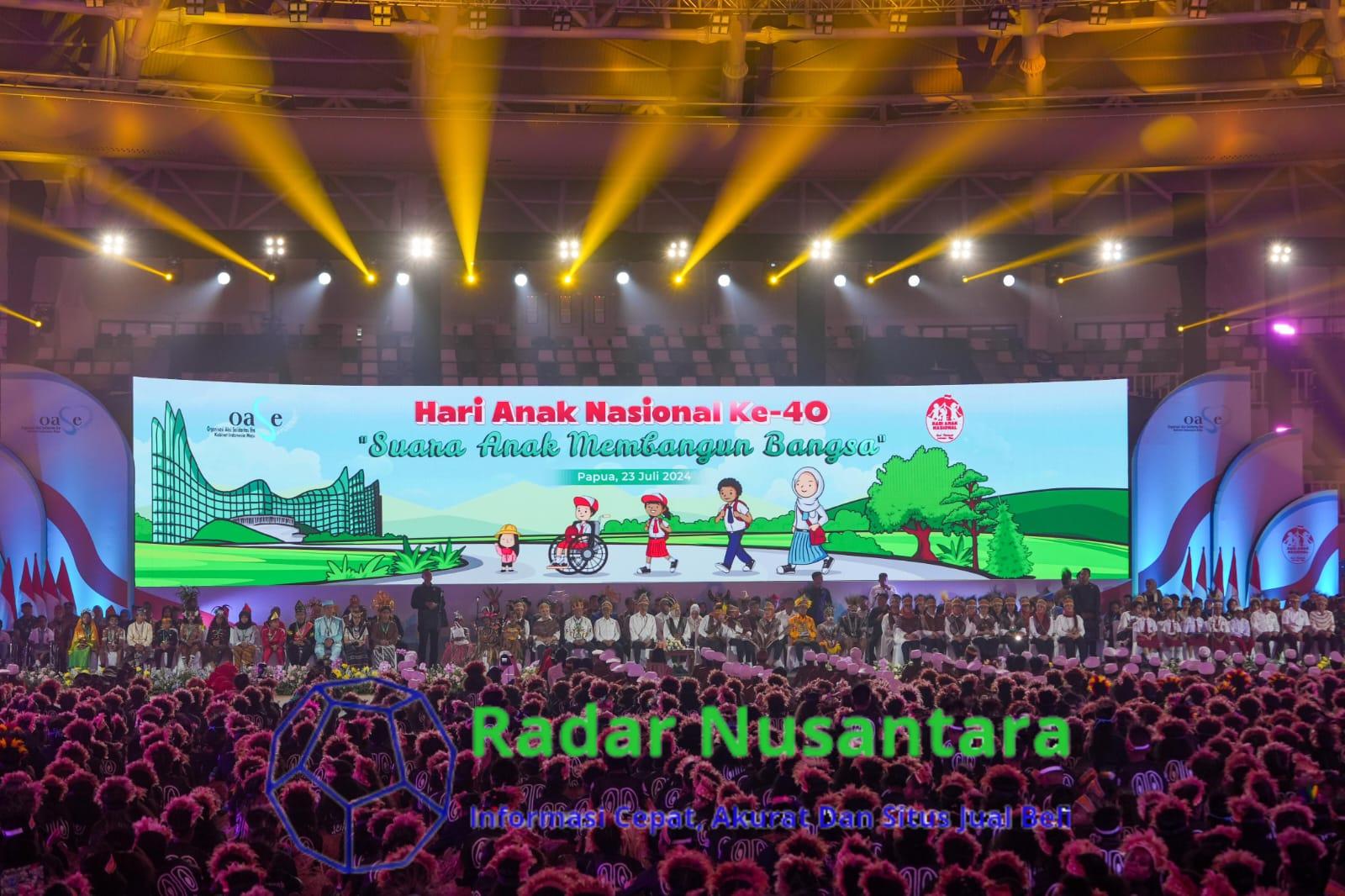 Puncak Hari Anak Nasional 2024, Ketua Umum OASE KIM Tegaskan Dukungan terhadap Penghormatan, Perlindungan, dan Pemenuhan Hak Anak