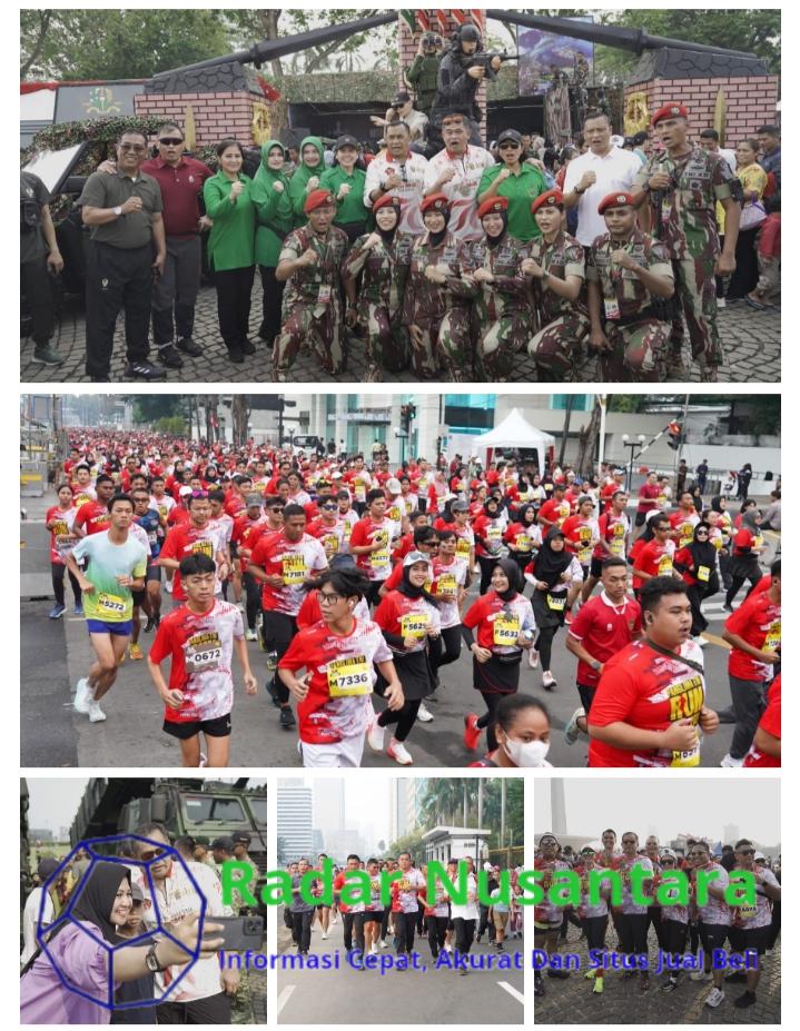 Keseruan Matra Fair Hari Kedua : Kasad Ikuti Panglima TNI Fun Run Hingga Swafoto Bareng Masyarakat