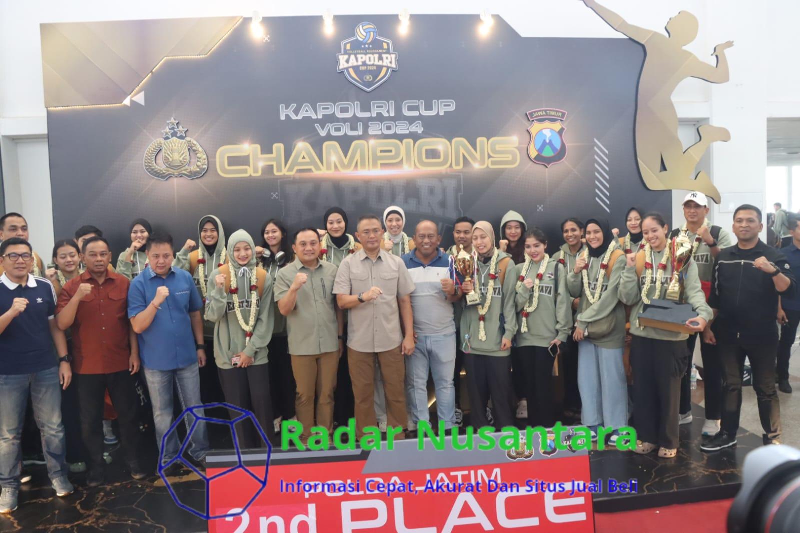 Tim Voli Putra Polda Jatim Juara Kapolri Cup 2024, Usai Kalahkan Tim Polda Jabar Skor 3-1
