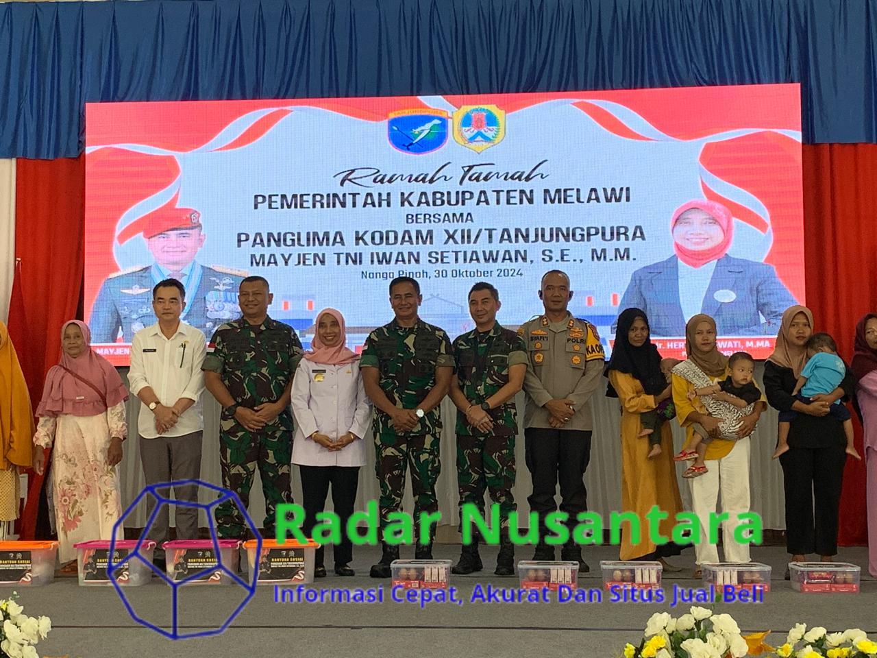Kunjungi Melawi, Pangdam XII/Tpr Silaturahmi Dengan Forkopimda dan Beri Makan Siang Gratis