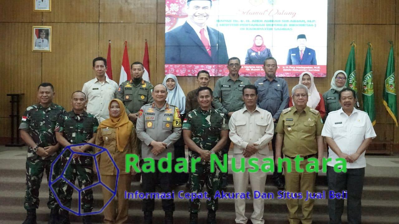 Pangdam XII/Tpr Dampingi Mentan RI Kunker Di Kabupaten Sambas