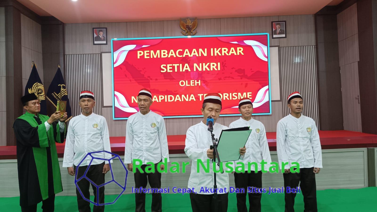 Jelang Pergantian Tahun, Lima Narapidana Kasus Terorisme Lapas Surabaya Nyatakan Ikrar Setia Kepada NKRI
