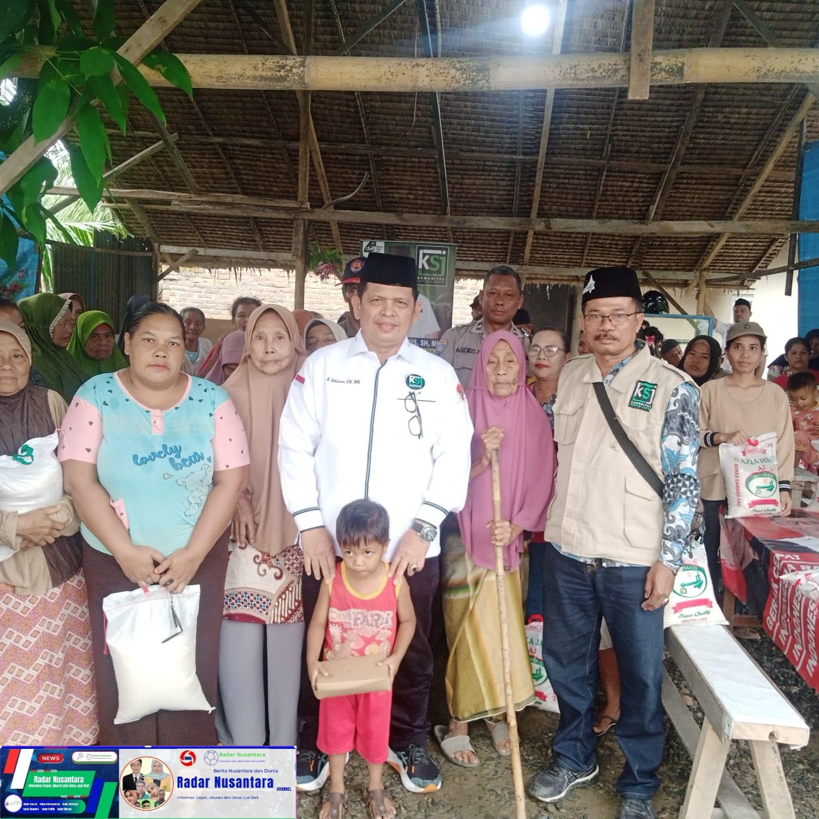 KSJ Tidak akan Pernah Berhenti melakukan Kegiatan Sedekah Sampai Kapan pun