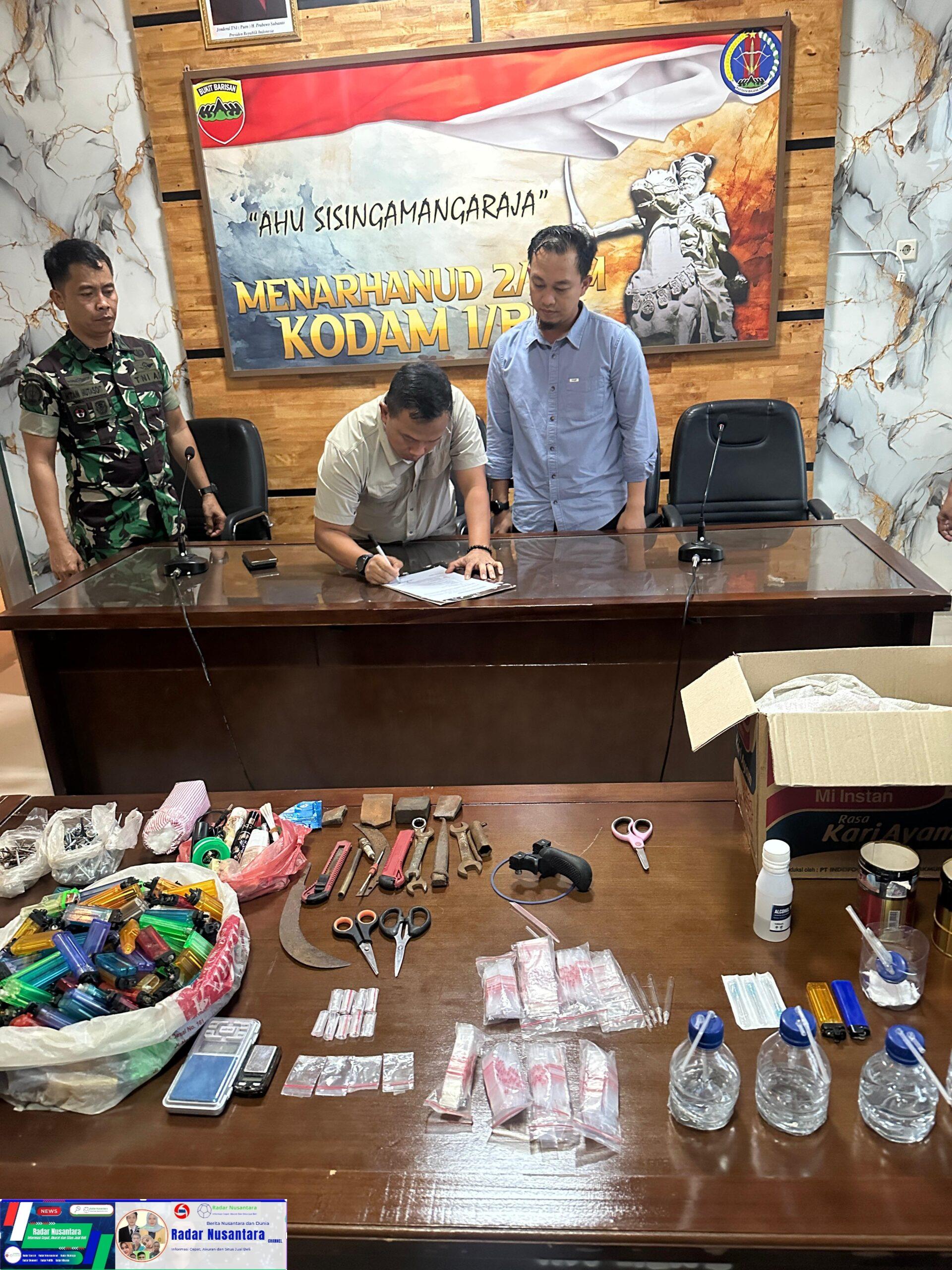 Kodam I/BB Selesaikan Permasalahan, dan Serahkan Barang Bukti ke Kepolisian