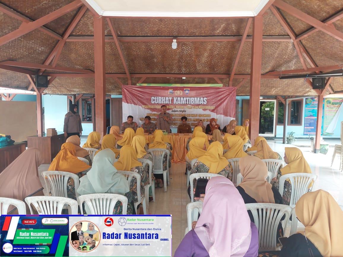 Sat Binmas Polresta Sidoarjo Gelar Curhat Kamtibmas di Desa Pesawahan Porong