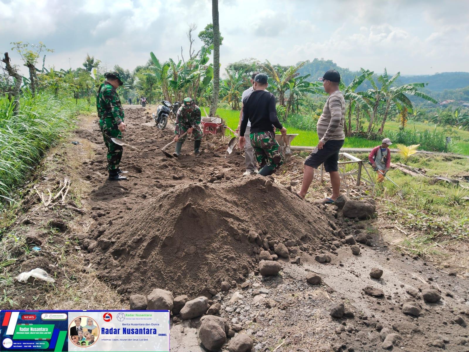 Pra TMMD Personil Satgas Aktif Di Lokasi Sasaran Fisik