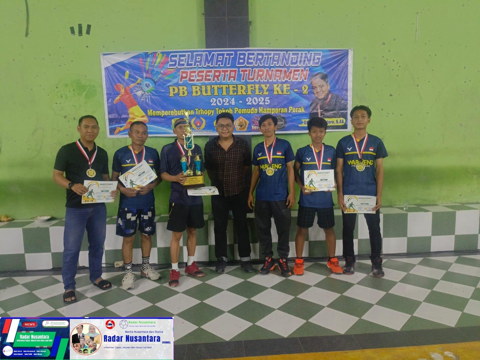 Turnamen Badminton Butterfly CUP II Sukses Digelar di Desa Klambir Lima Kebun