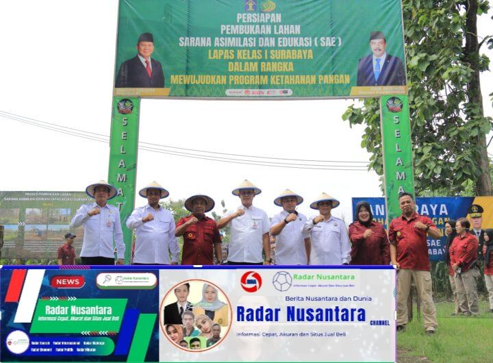 Tingkatakan Produktifitas Ketahanan Pangan, Lapas Kelas I Surabaya Sukses Panen 2 Ton Jagung.