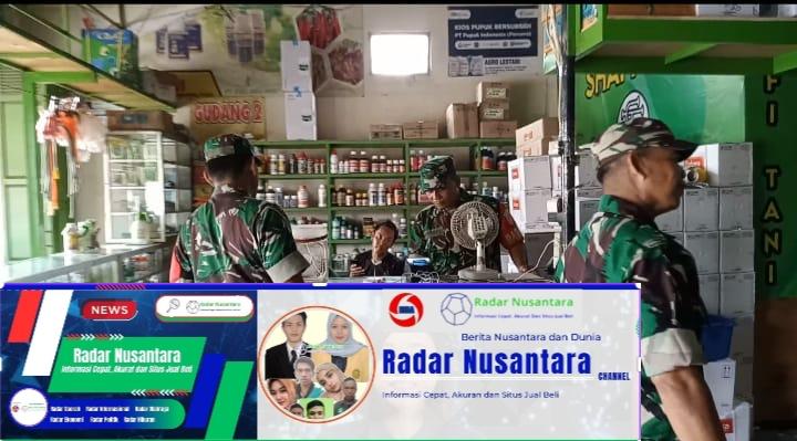 Jaga Ketersediaan Pupuk dan Obat – Obatan, Babinsa Cek Ke Toko Pertanian