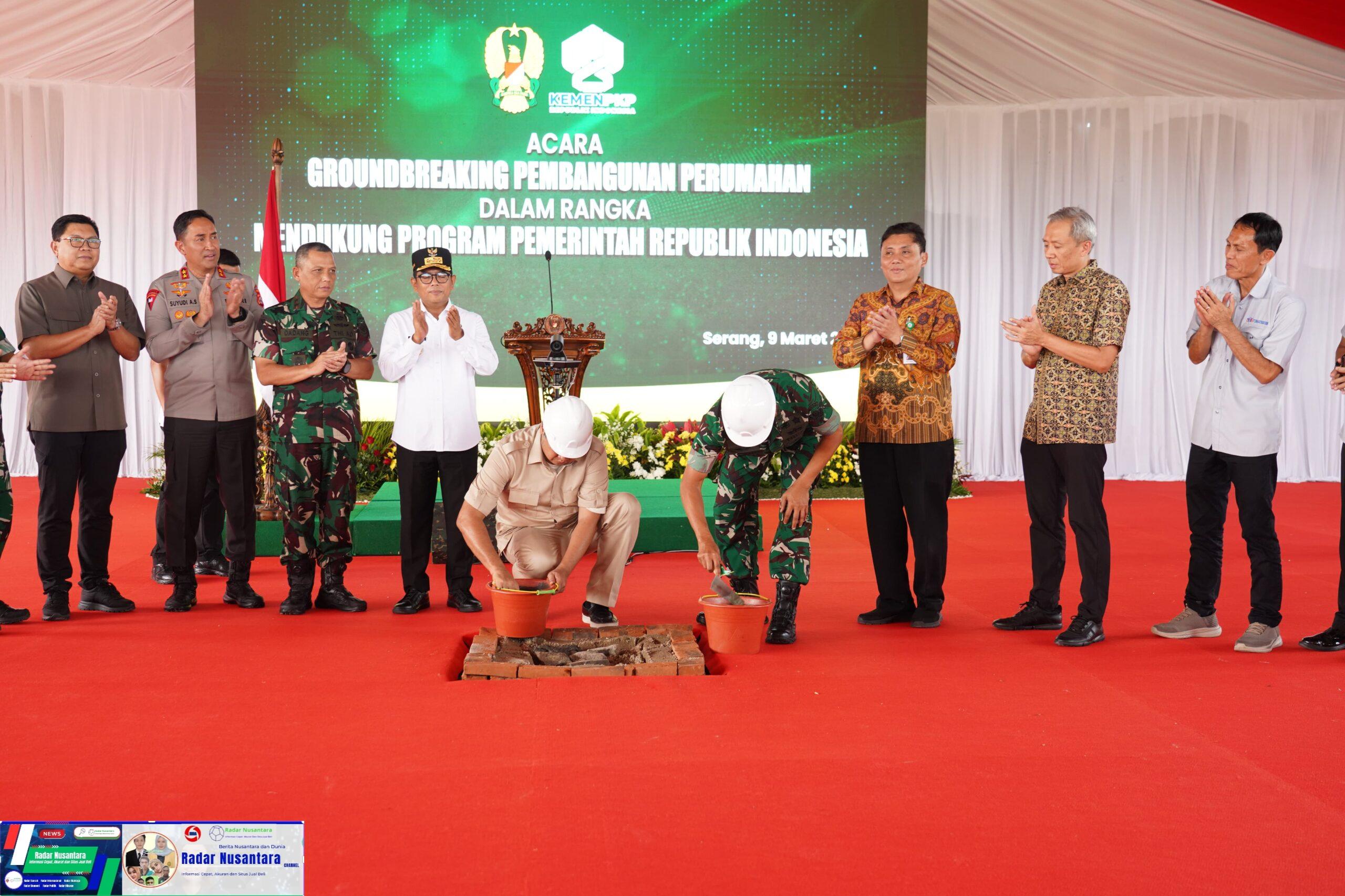 TNI AD dan TWP AD Groundbreaking Pembangunan Ribuan Rumah Non-Dinas Prajurit dan PNS