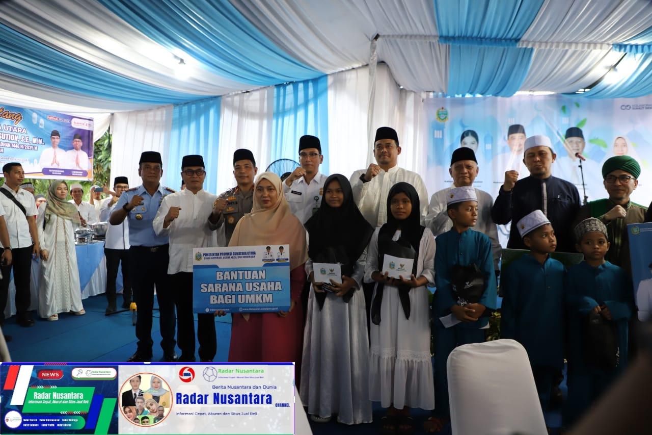 Kasdam I/BB Hadiri Safari Ramadhan Pemprov Sumut di Medan Denai