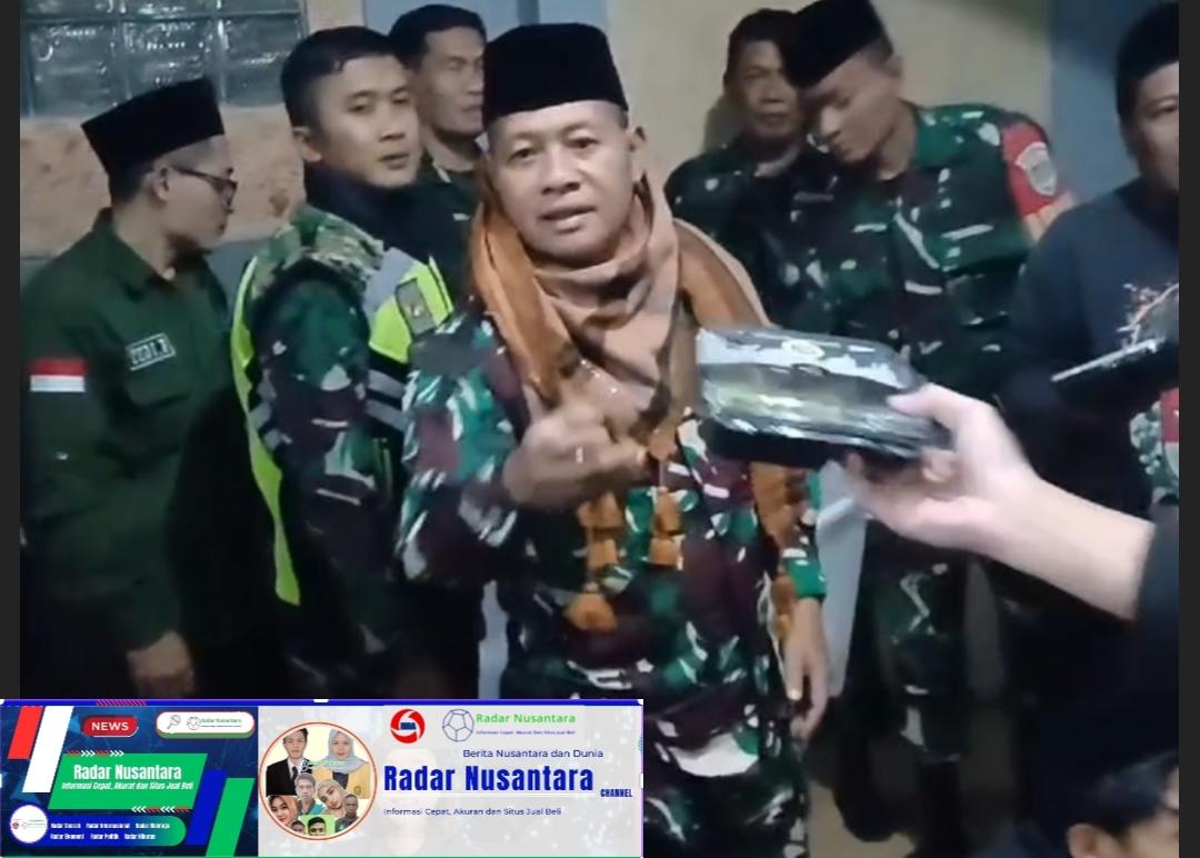 Serbuan Sahur Babinsa di Masjid Besar Tanjungsari