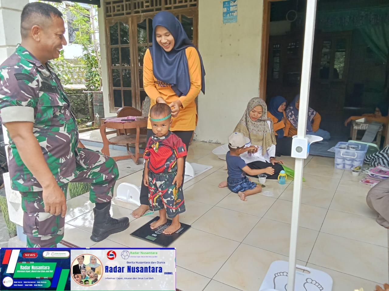 Babinsa Simo Aktif Turut Tingkatkan Kesehatan Ibu dan Anak